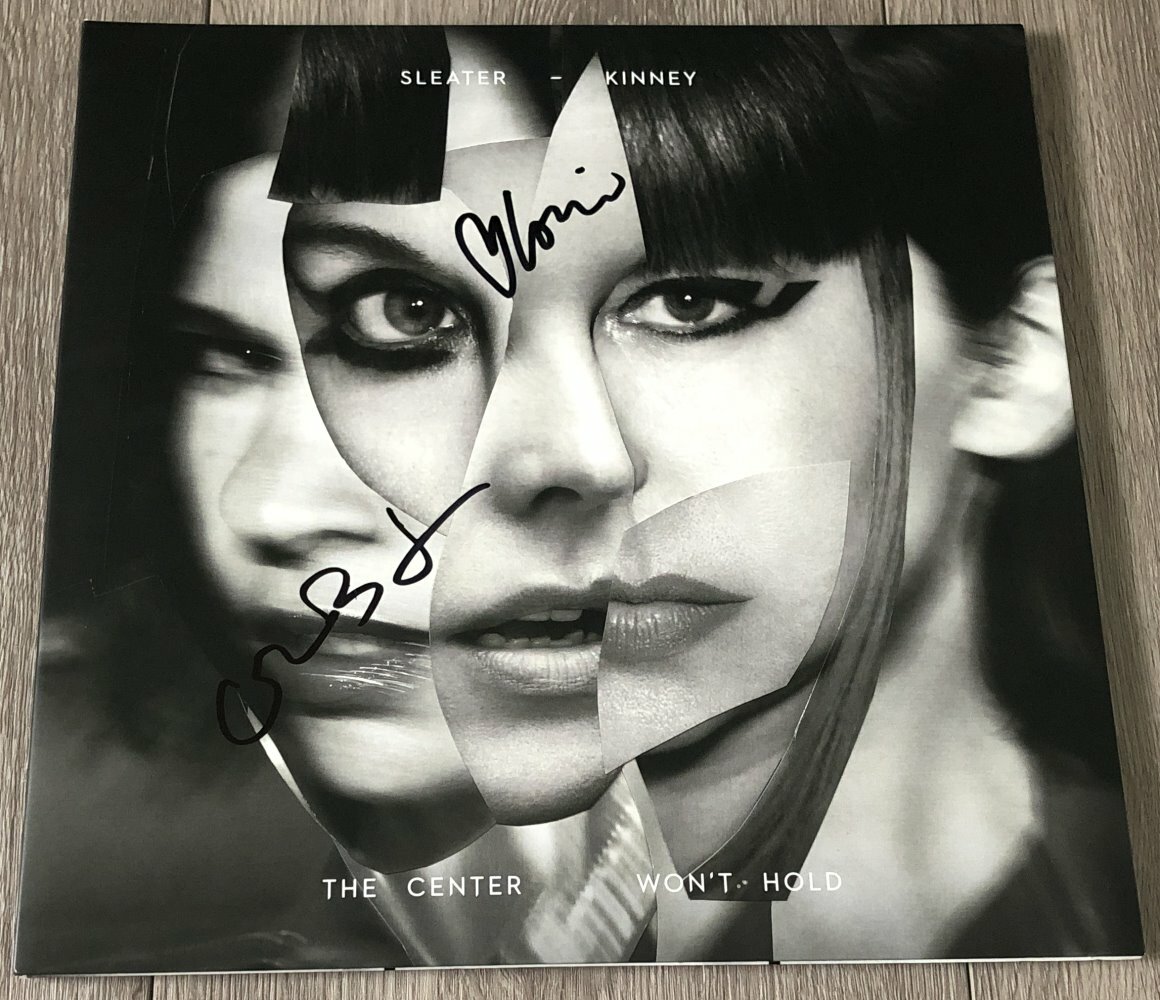 SLEATER KINNEY SIGNED AUTOGRAPH THE CENTER WON'T HOLD VINYL ALBUM w/EXACT PROOF
