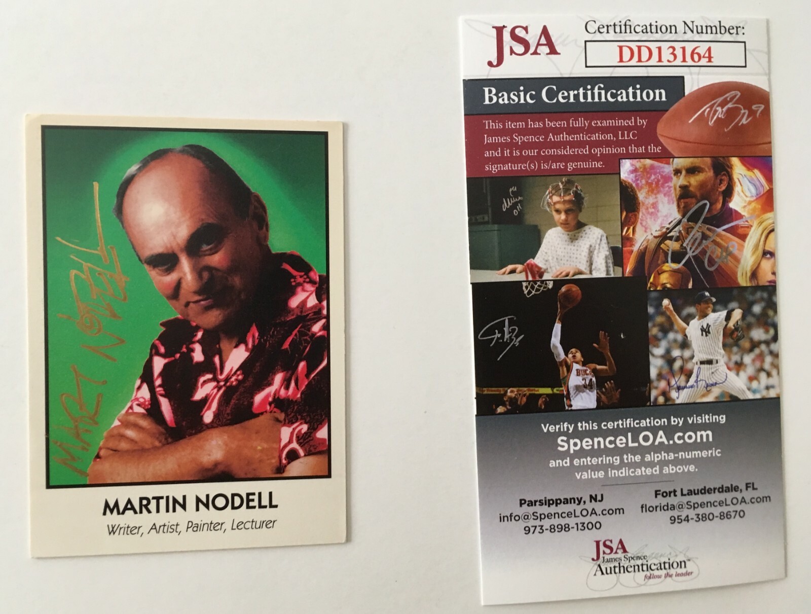 Martin Nodell Signed Autographed 1992 Trading Card JSA Certified Green Lantern
