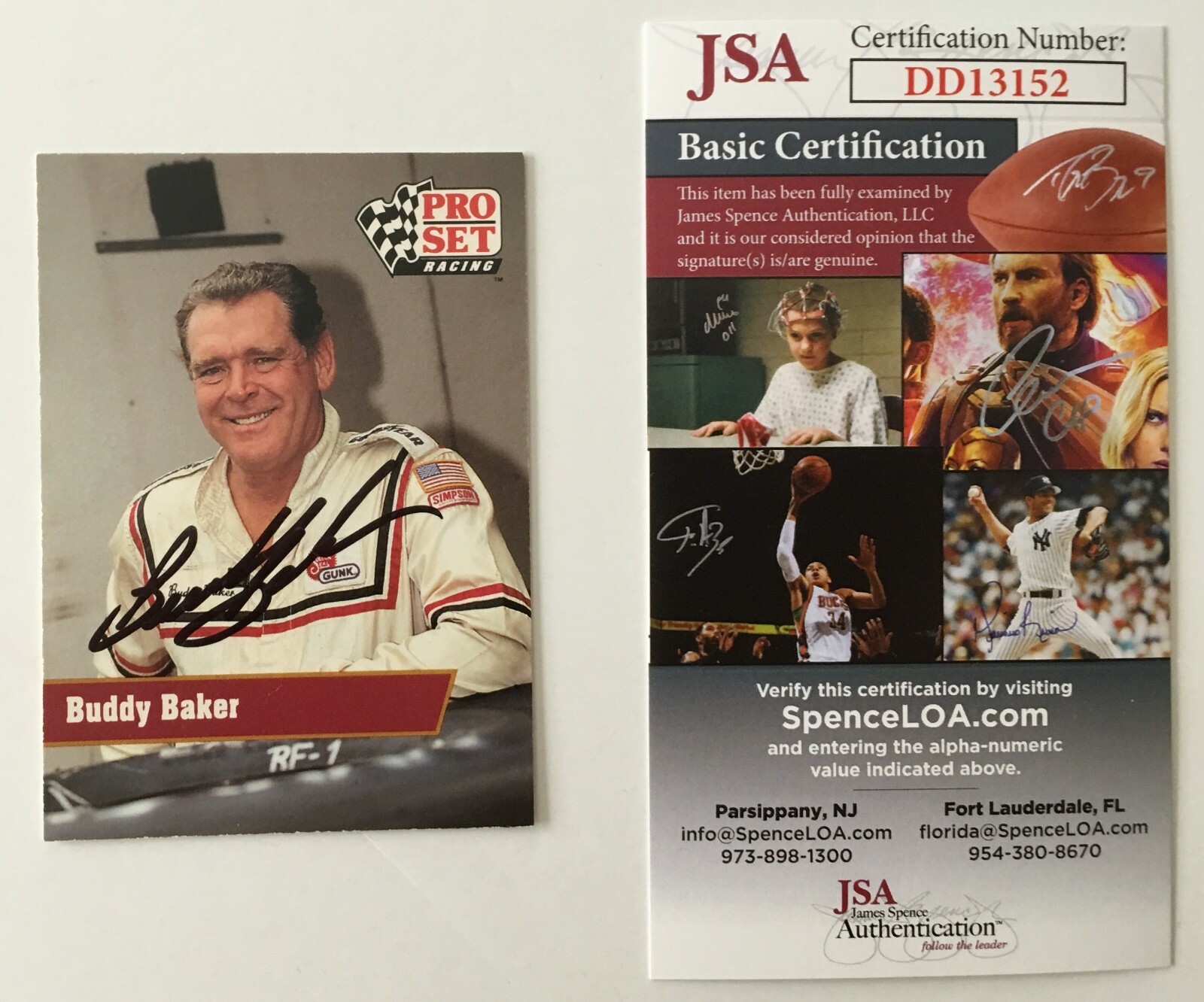 Buddy Baker Signed Autographed 1991 Pro Set Card #111 JSA Certified NASCAR

