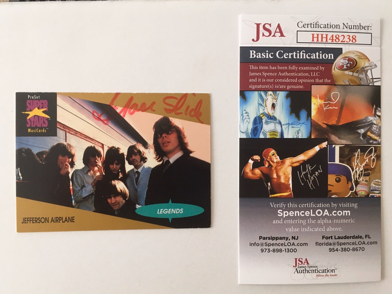 Grace Slick Signed Autographed 1991 Pro Set Card JSA Cert Jefferson Airplane
