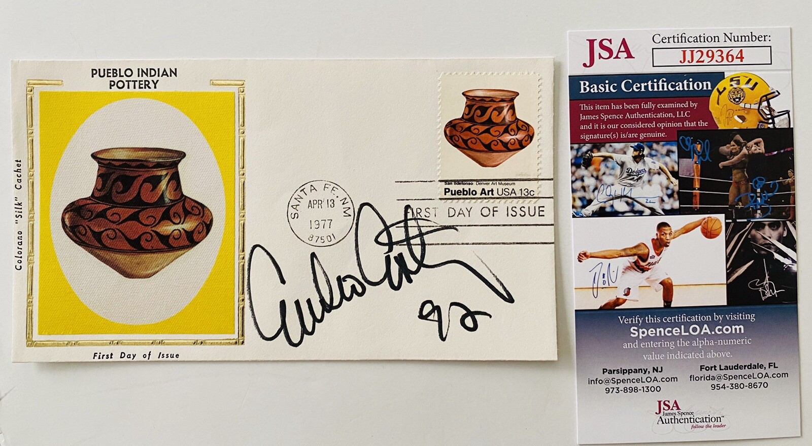 Emilio Estevez Signed Autographed First Day Cover JSA Certified
