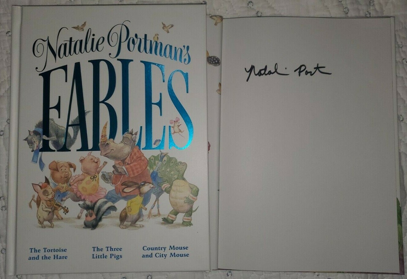 Natalie Portman Signed Fables Book 1st/1st Star Wars Super Rare! 1