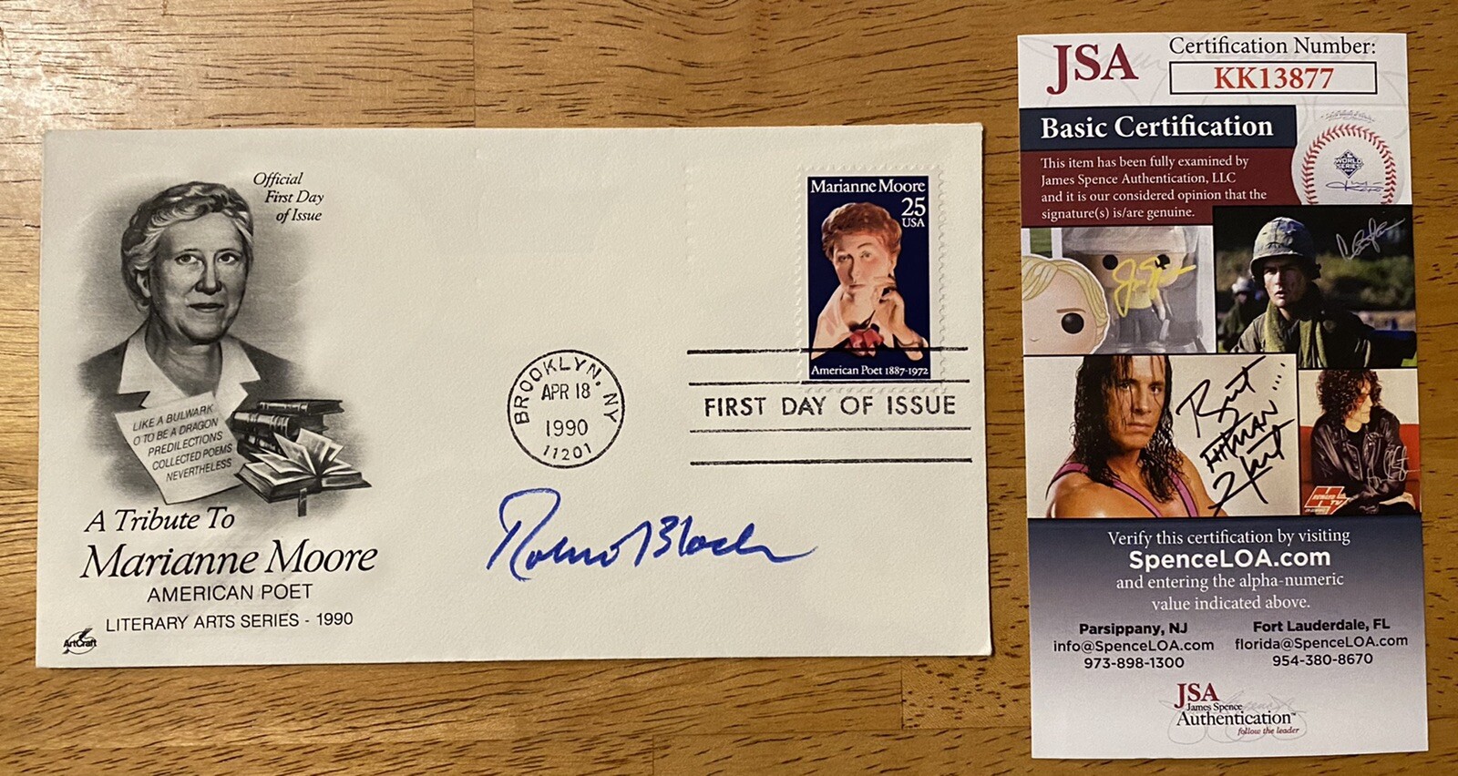 Robert Bloch Signed Autographed First Day Cover JSA Certified Author Psycho
