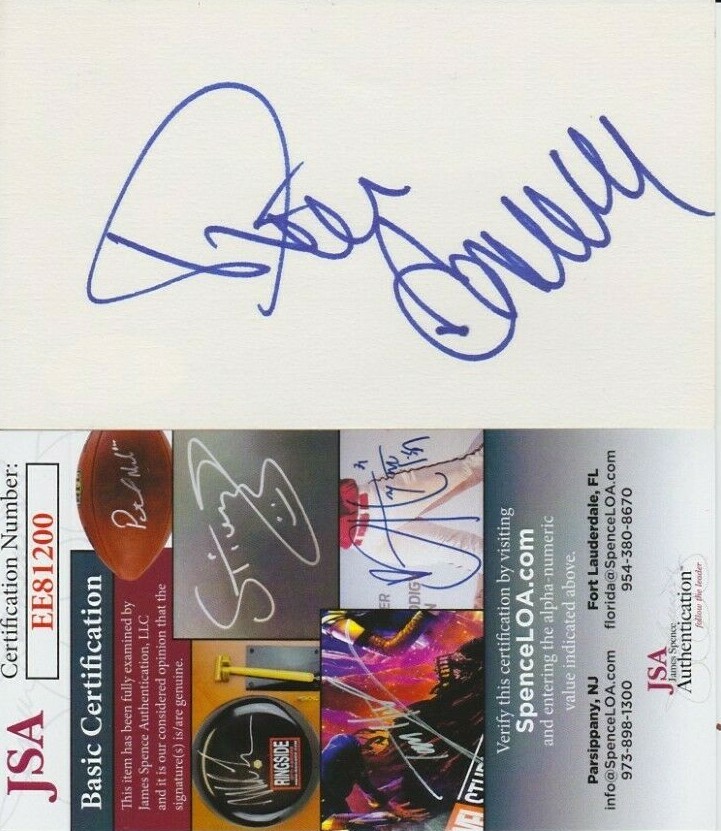 Tim Conway Signed Index Card w/ JSA COA #EE81200 Carol Burnett McHale's Navy