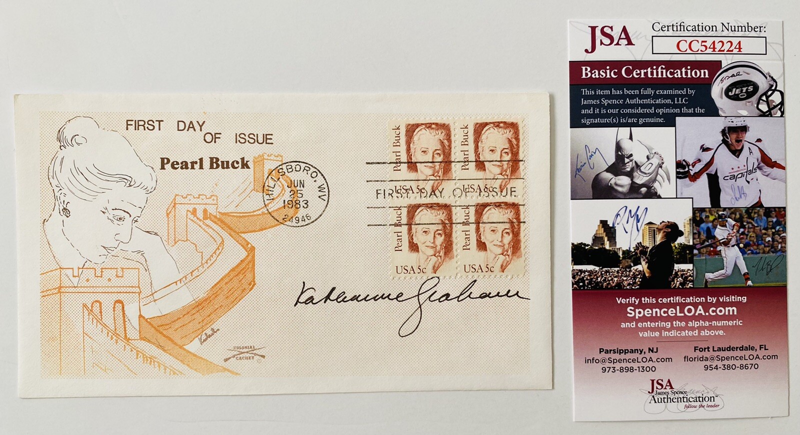 Katharine Graham Signed Autographed First Day Cover JSA Cert Washington Post 2
