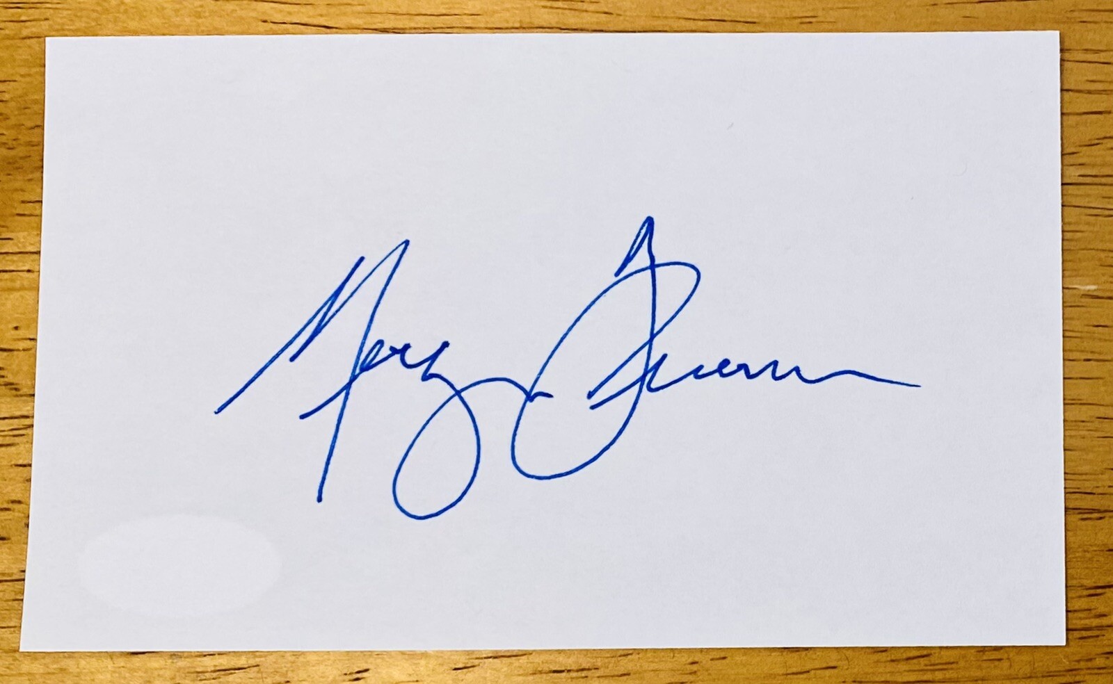 Morgan Freeman Signed Autographed 3x5 Card Full JSA Letter Shawshank Redemption
