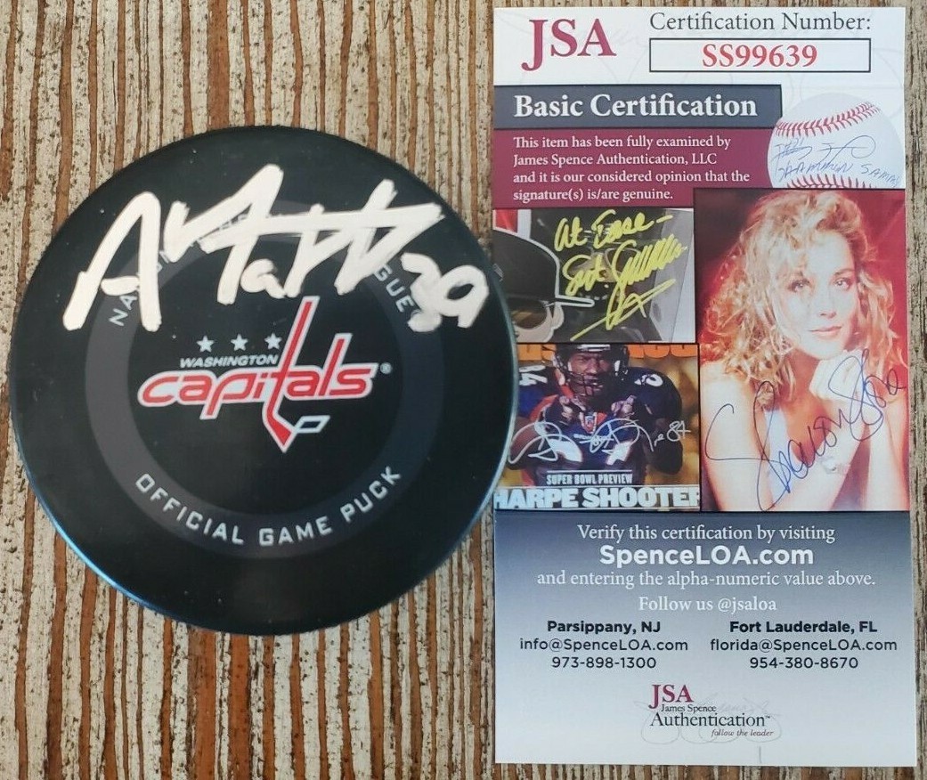 Anthony Mantha Signed Official NHL Game Puck JSA COA SS99639 Washington Capitals
