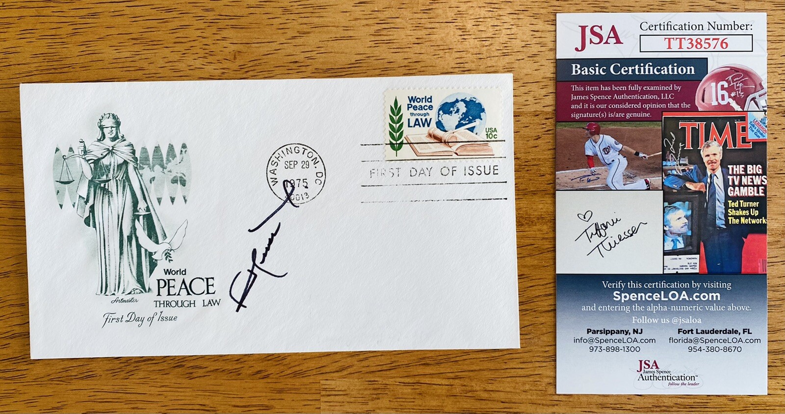 King Hussein of Jordan Signed Autographed First Day Cover JSA Certified 2
