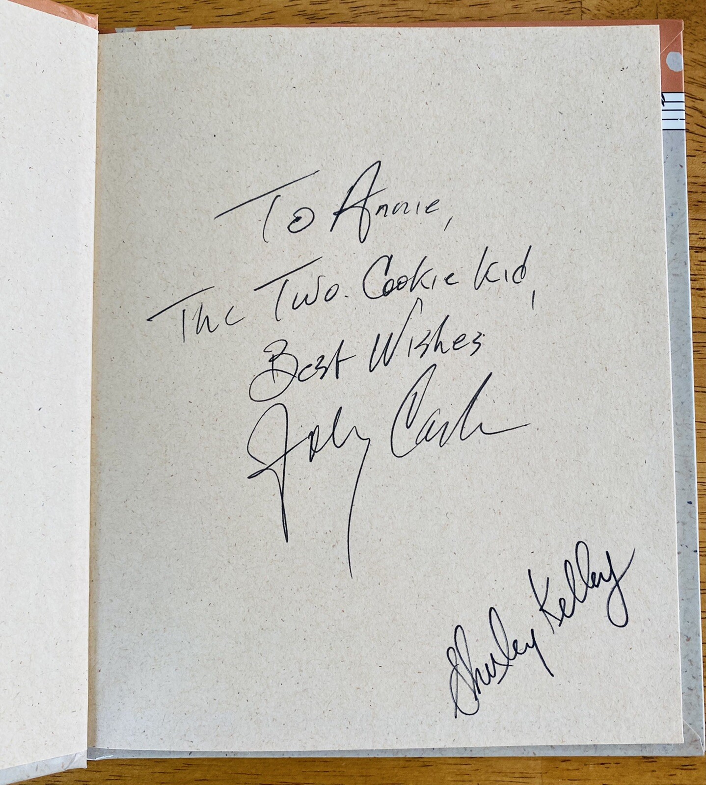 Johnny Cash Signed Autographed Book JSA The Good The Bad And The Two Cookie Kid
