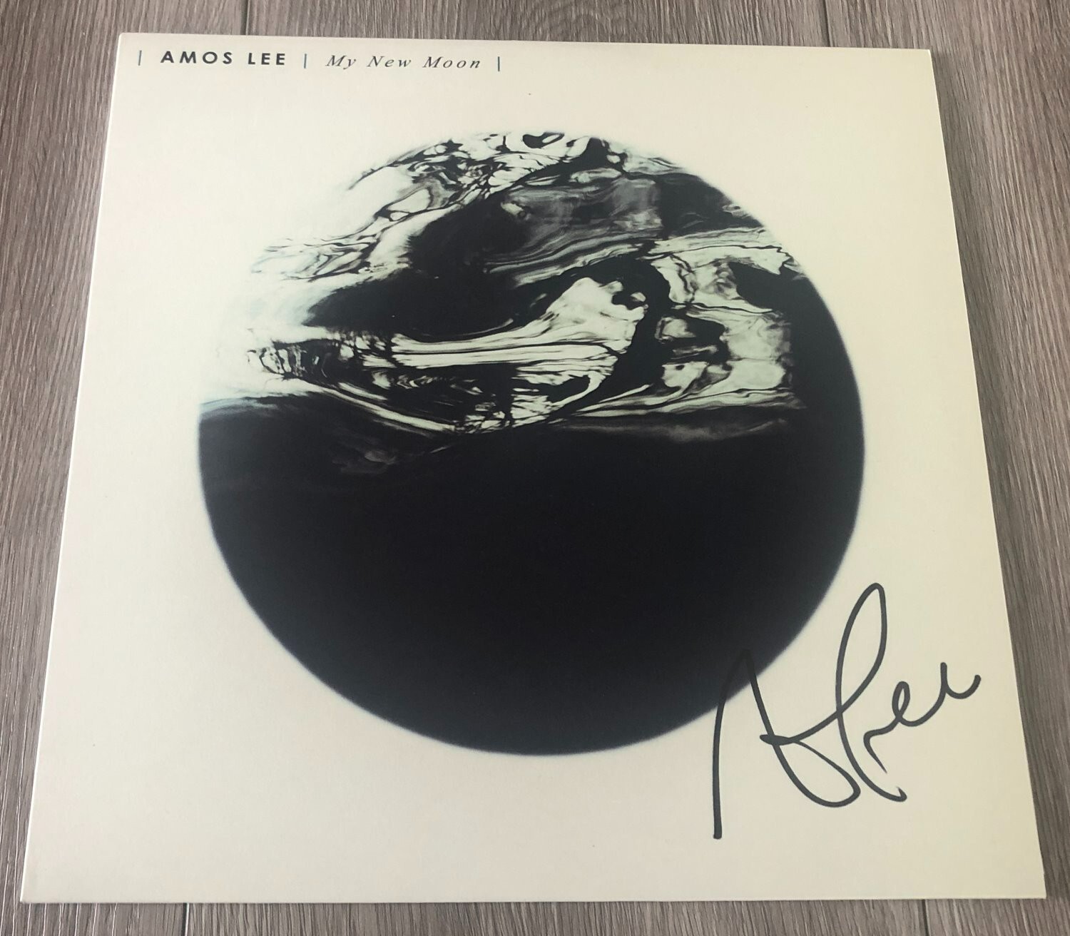 AMOS LEE SIGNED AUTOGRAPH MY NEW MOON VINYL RECORD ALBUM w/PROOF BECKETT BAS COA

