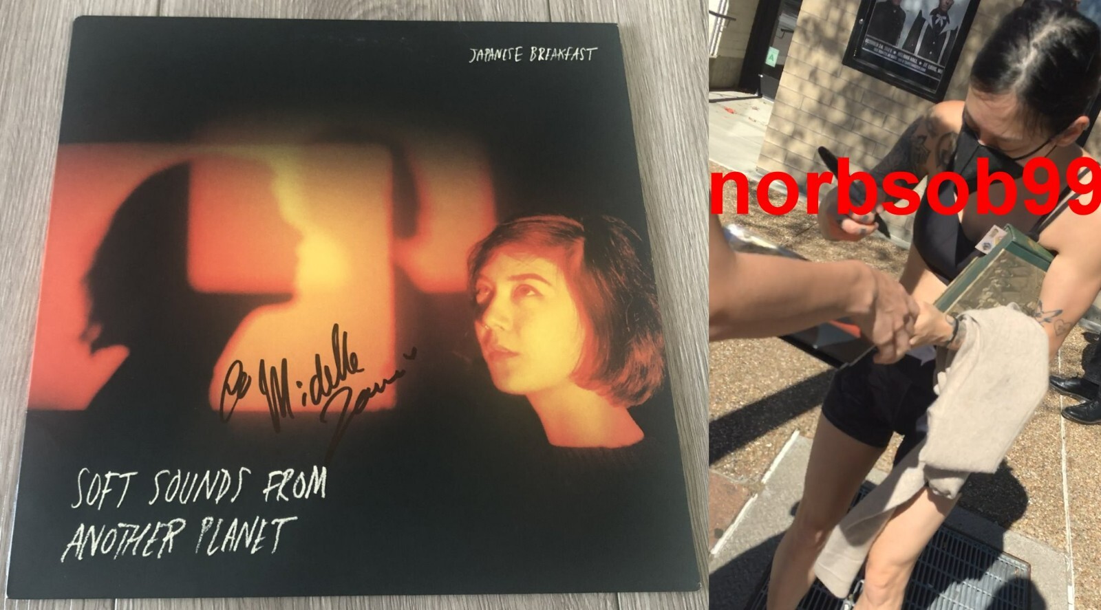 JAPANESE BREAKFAST SIGNED SOFT SOUNDS FROM ANOTHER PLANET VINYL BECKETT BAS COA
