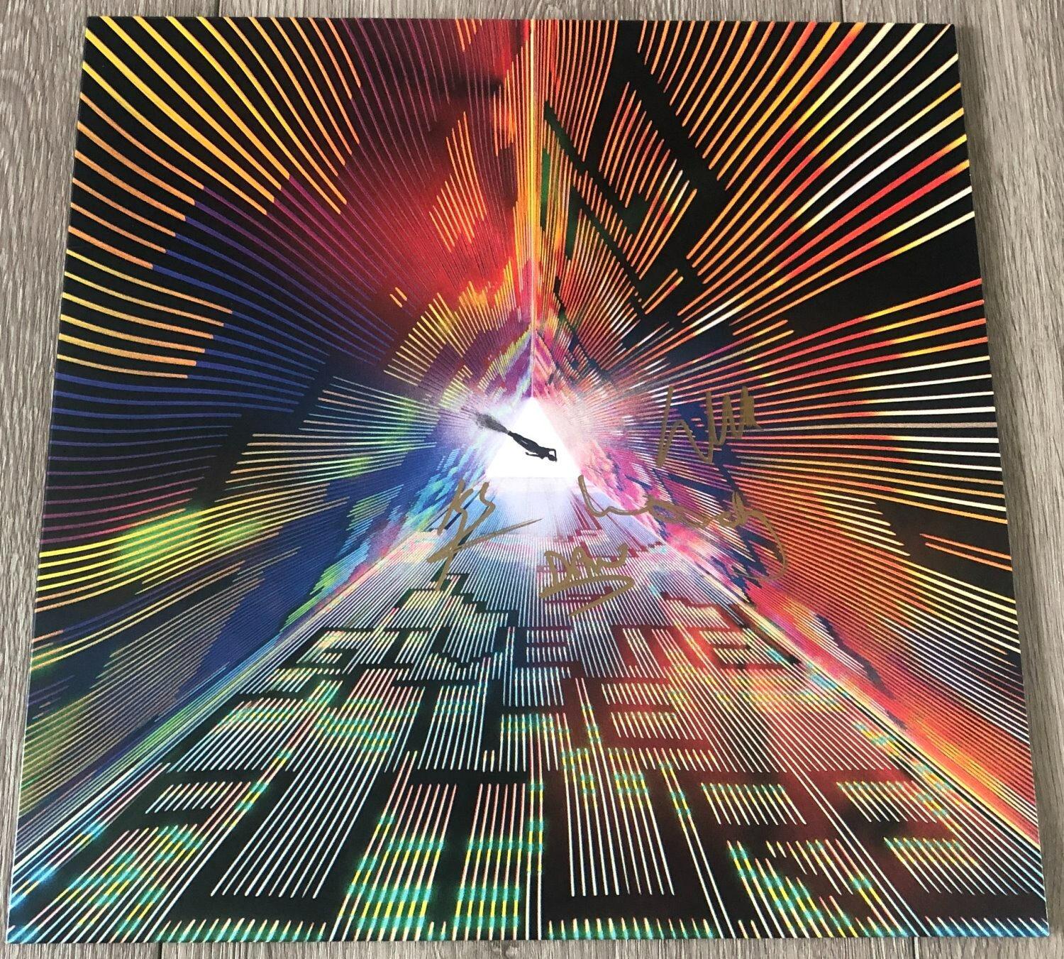 BASTILLE BAND SIGNED AUTOGRAPH GIVE ME THE FUTURE VINYL ALBUM COA DAN SMITH +3
