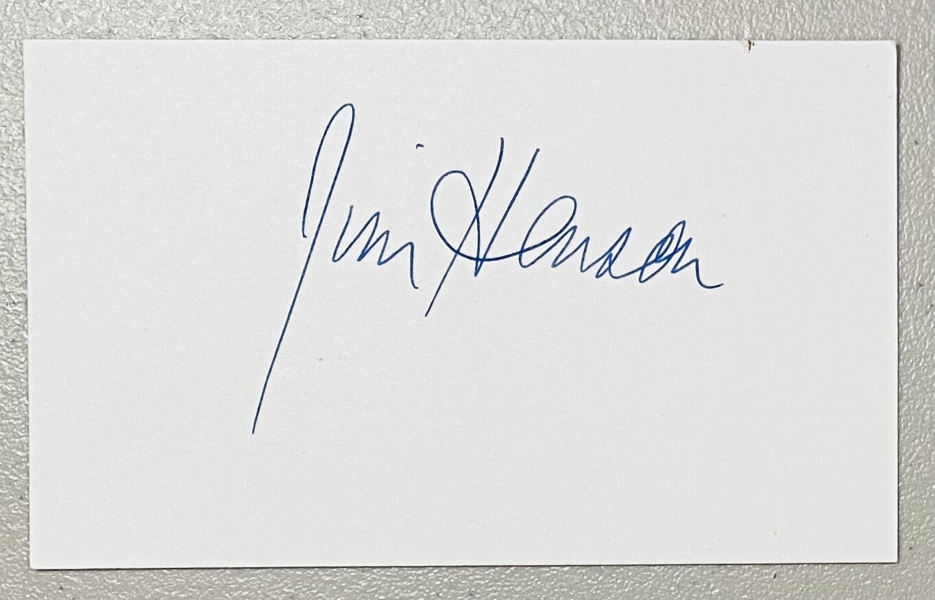Jim Henson Signed Autographed 3x5 Card Full Beckett BAS Letter The Muppets
