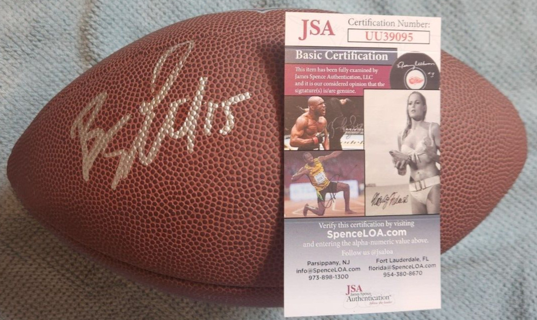 Brandon Scherff Signed Official NFL Football w JSA COA Jacksonville Jaguars Iowa