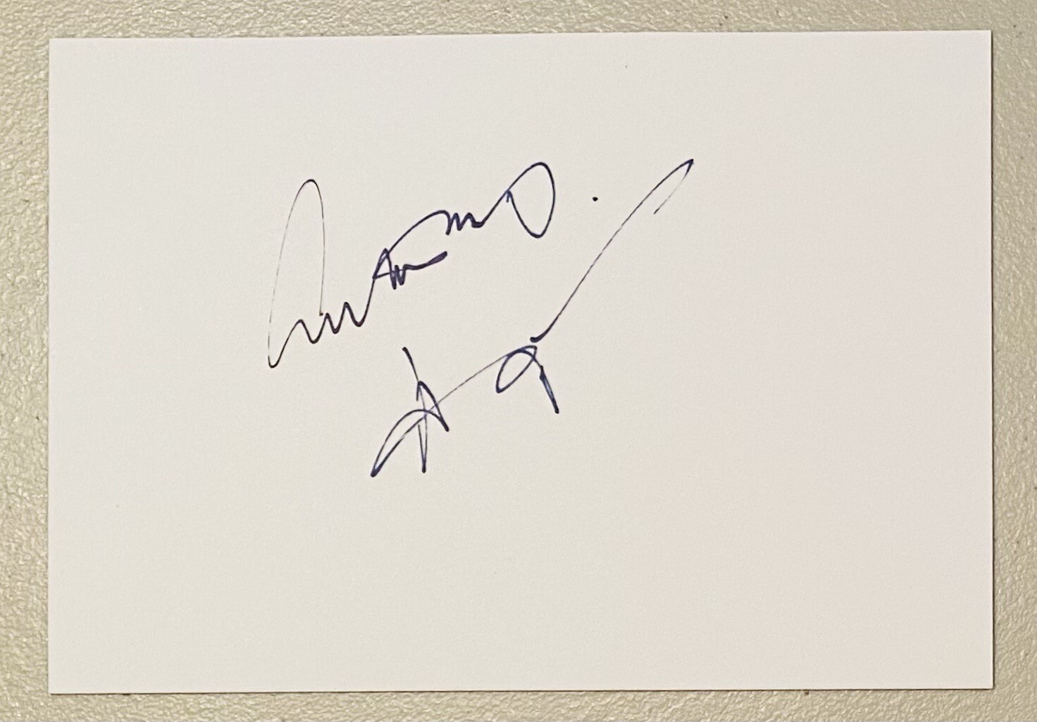 Anthony Hopkins Signed Autographed 4x6 Card Beckett BAS Silence Of The Lambs
