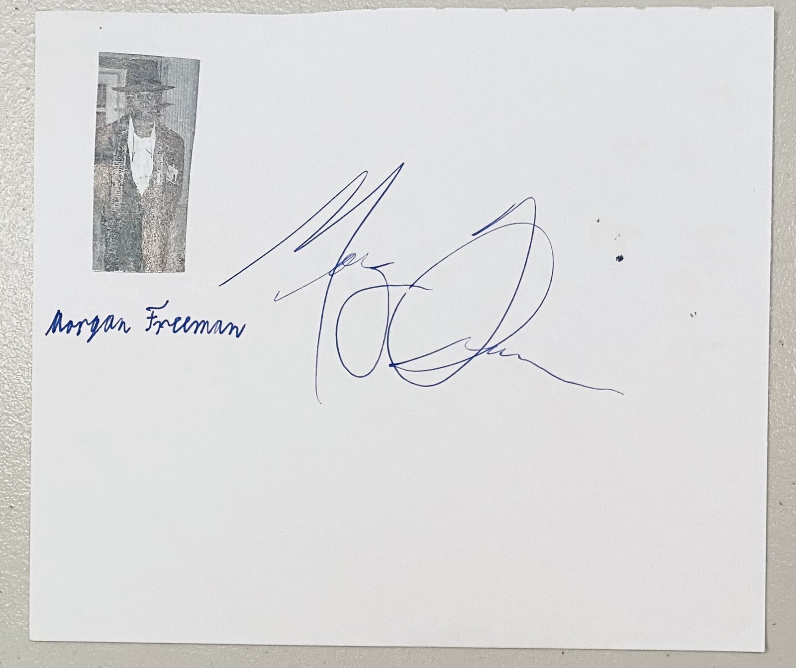 Morgan Freeman Signed Autographed 5.75 x 6.5 Album Page JSA Shawshank Redemption

