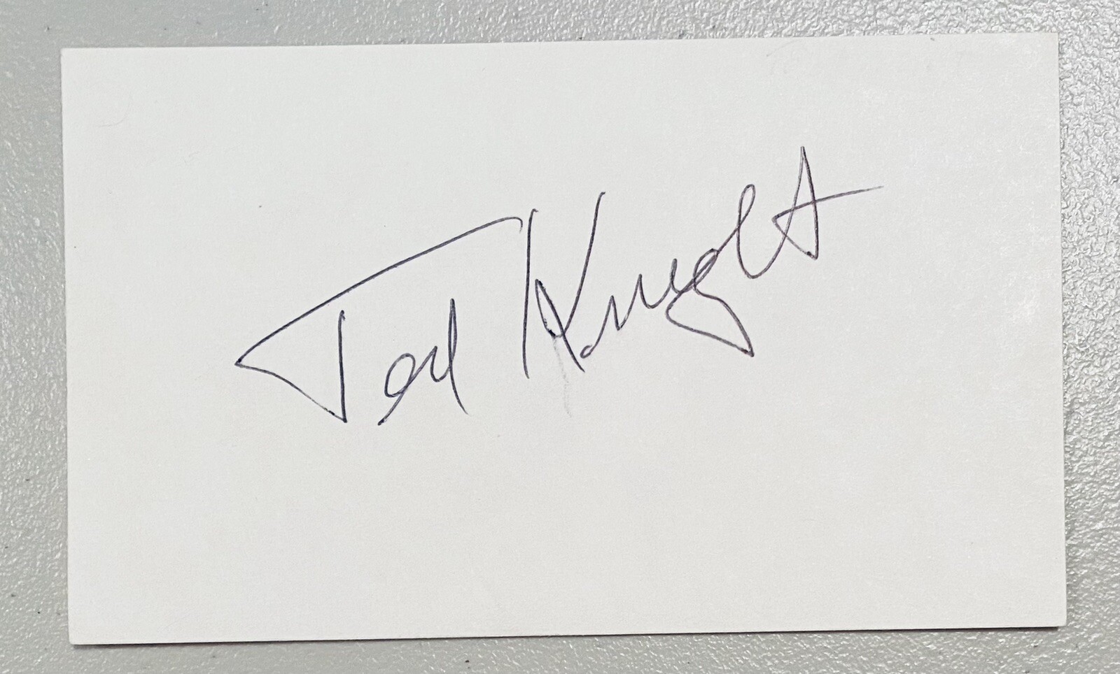 Ted Knight Signed Autographed 3x5 Card Full JSA Letter Caddyshack

