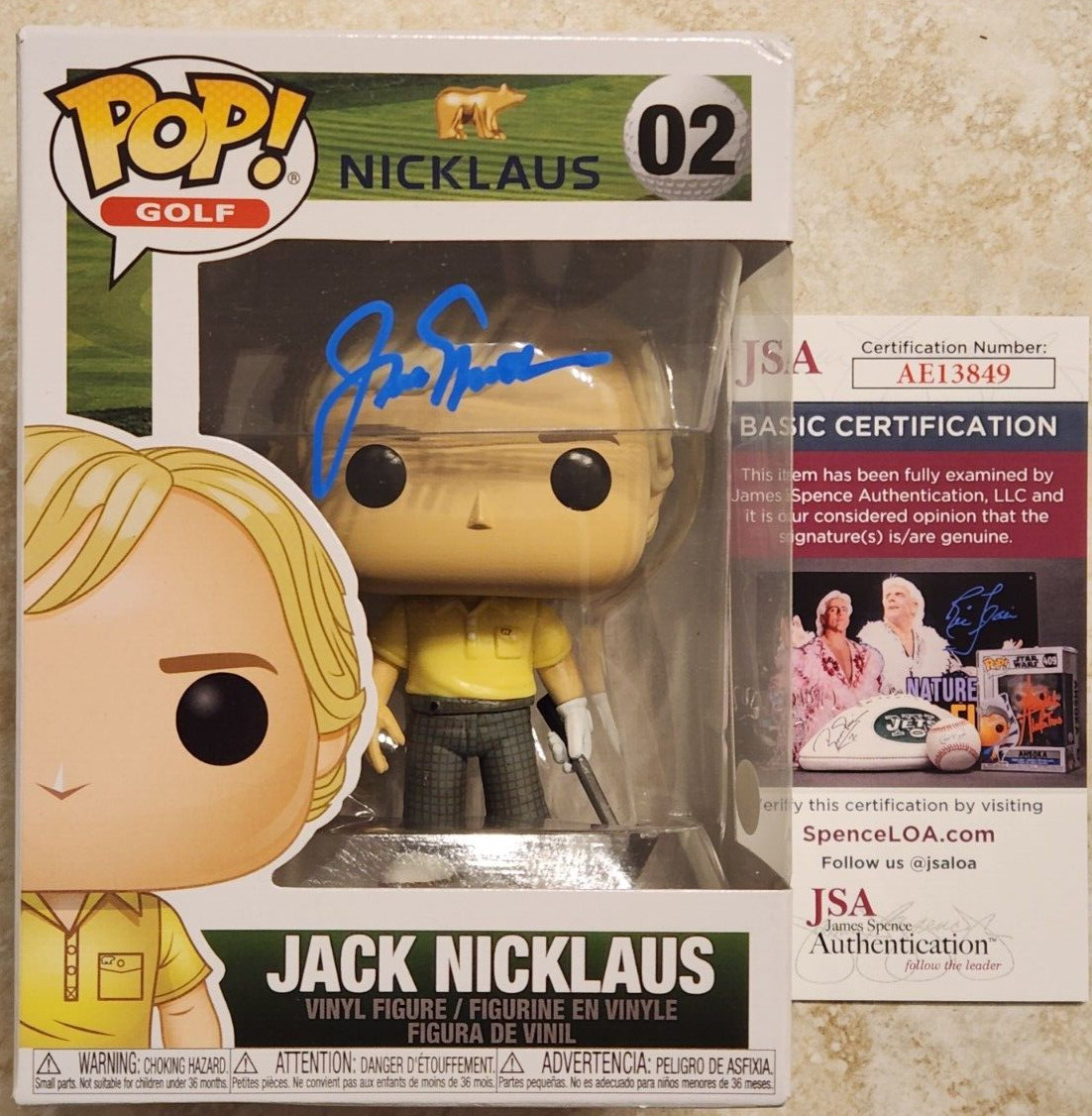 Jack Nicklaus Signed Funko Pop! w/ JSA COA #AE13849