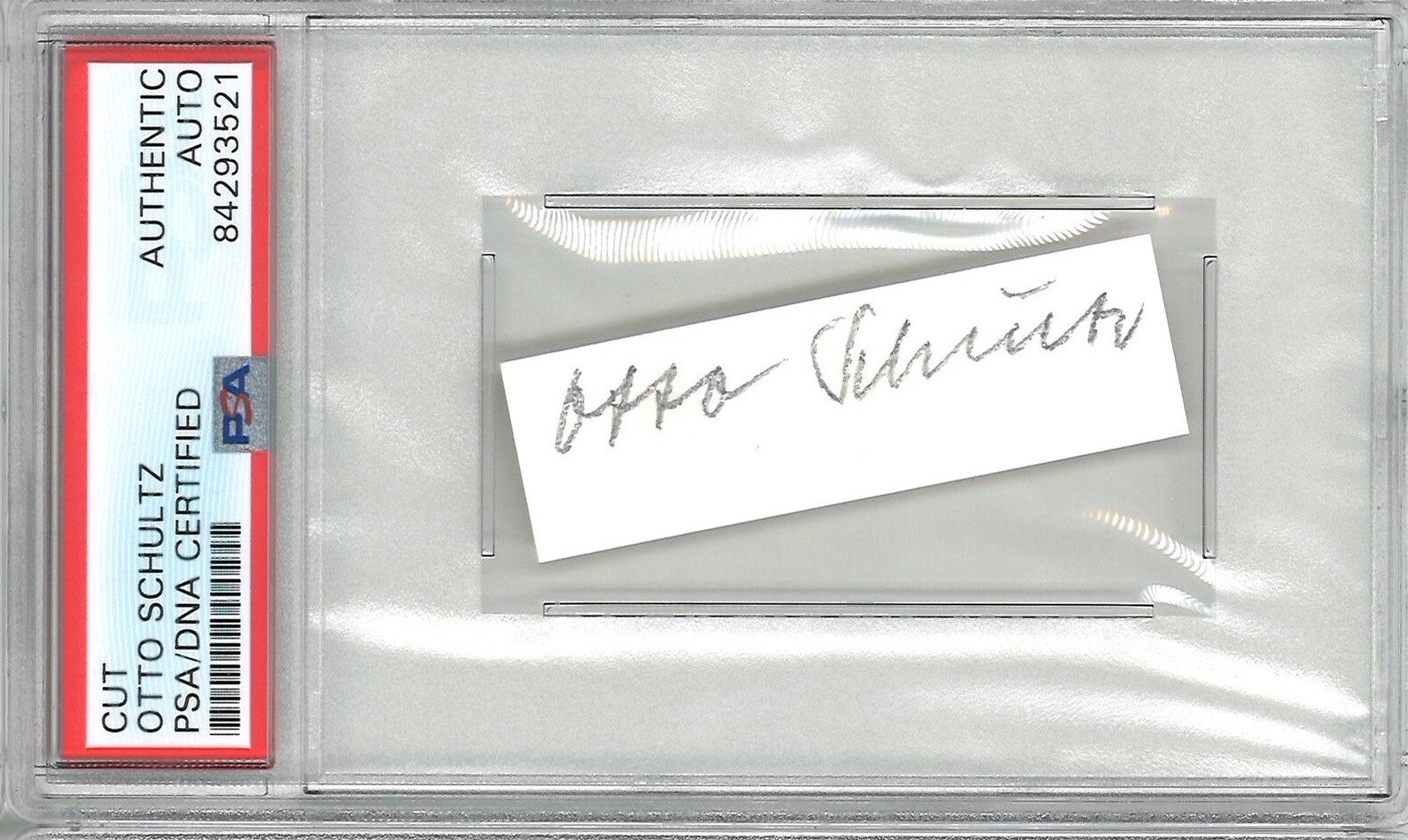 OTTO SCHULTZ SIGNED CUT SIGNATURE PSA DNA 84293521 (D) GERMAN WWII ACE 70+ V