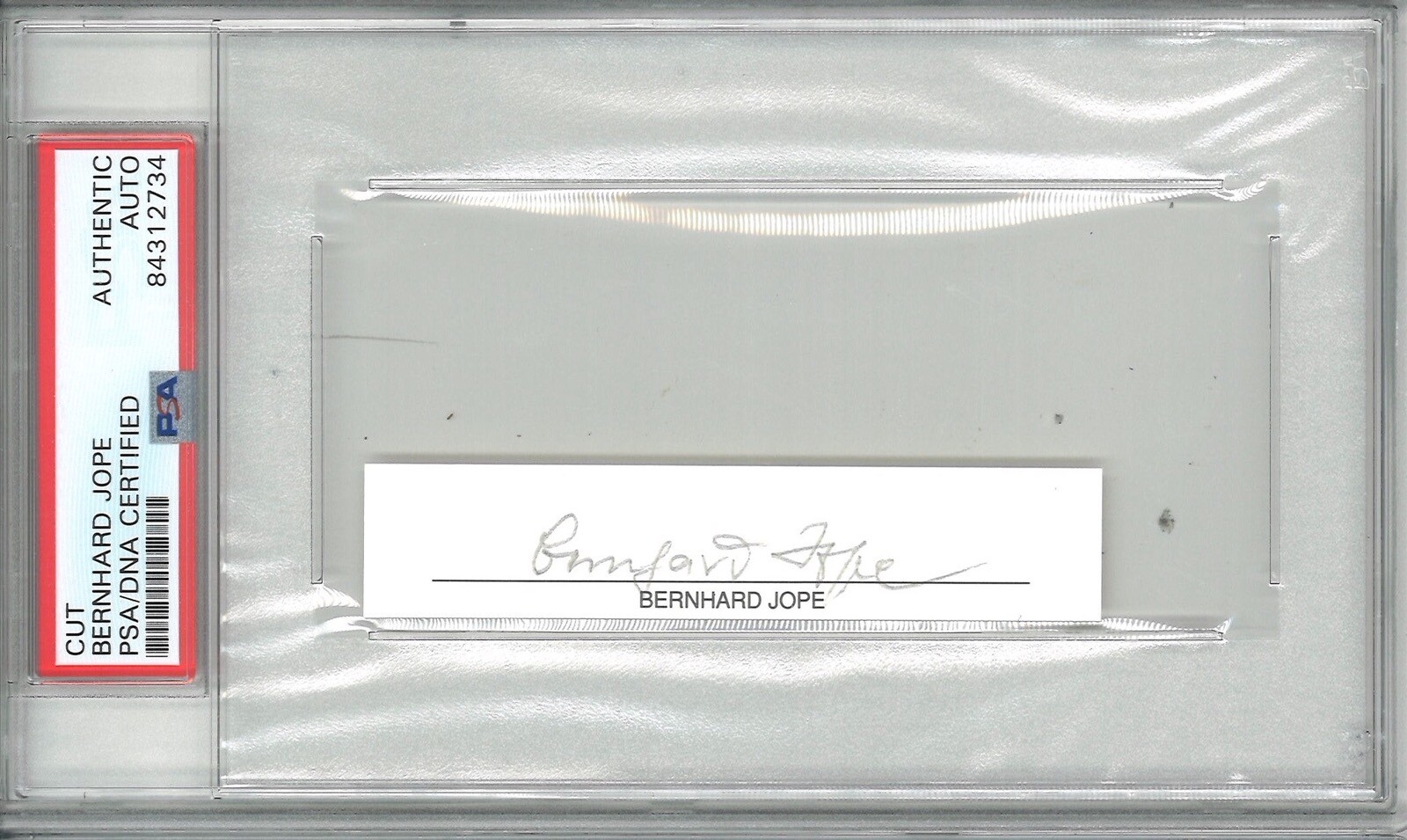 BERNHARD JOPE SIGNED CUT SIGNATURE PSA DNA 84312734 (D) WWII BATTLE OF BRITAIN COLLECTIBLE MEMORABILIA