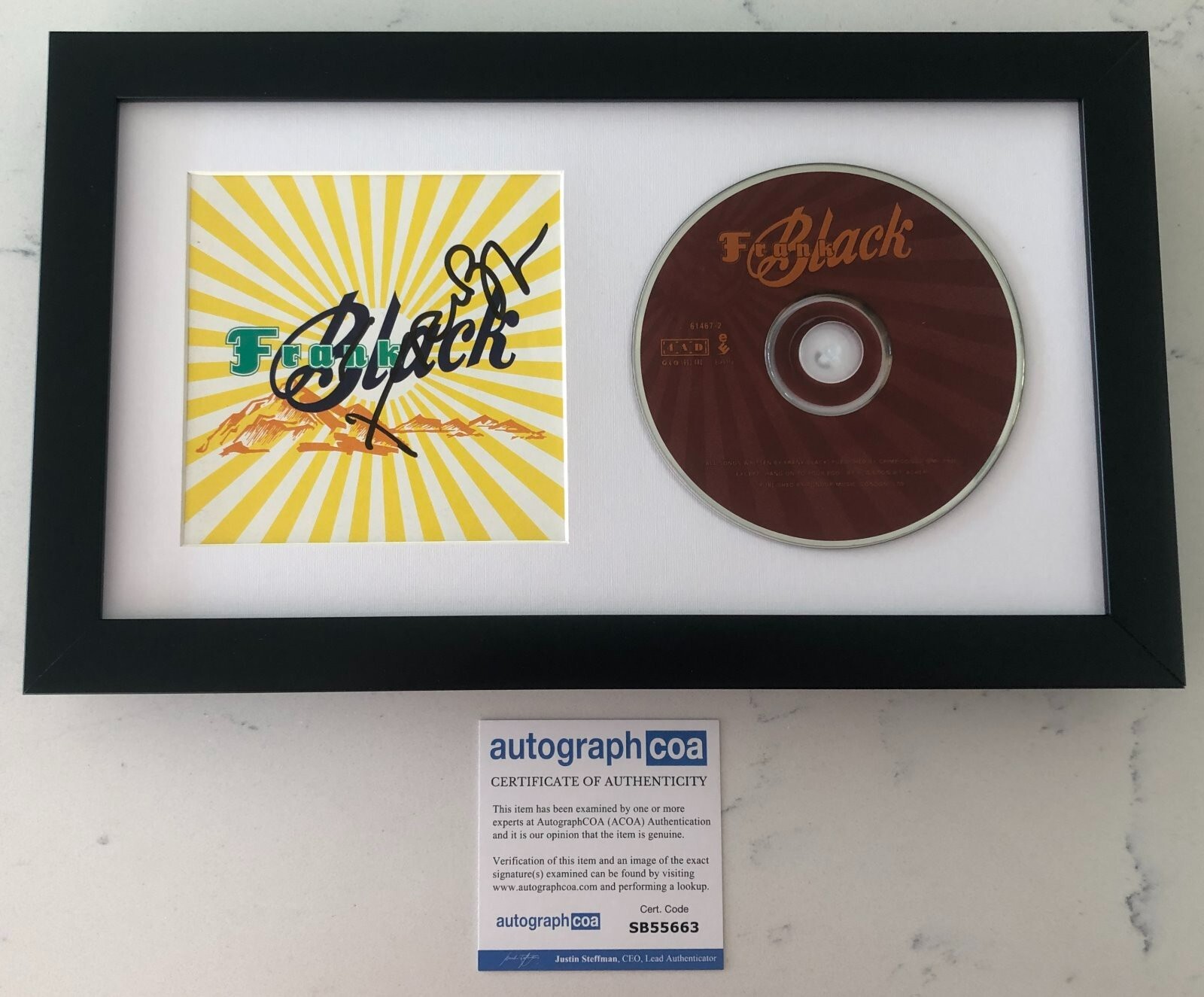 FRANK BLACK FRANCIS SIGNED AUTOGRAPH FRAMED & MATTED CD PIXIES w/PROOF ACOA COA
