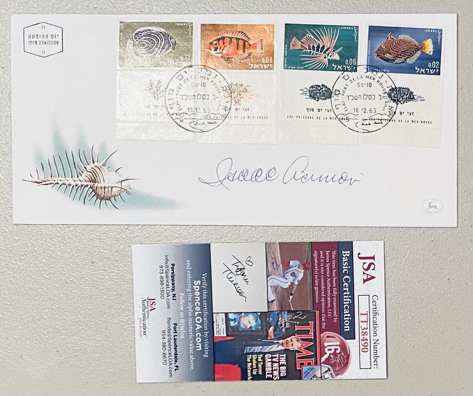 Isaac Asimov Signed Autographed First Day Cover JSA Science Fiction Author 1
