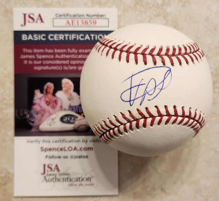 Sandy Alcantara Signed Official MLB Baseball w/ JSA COA #AE13859 Miami Marlins