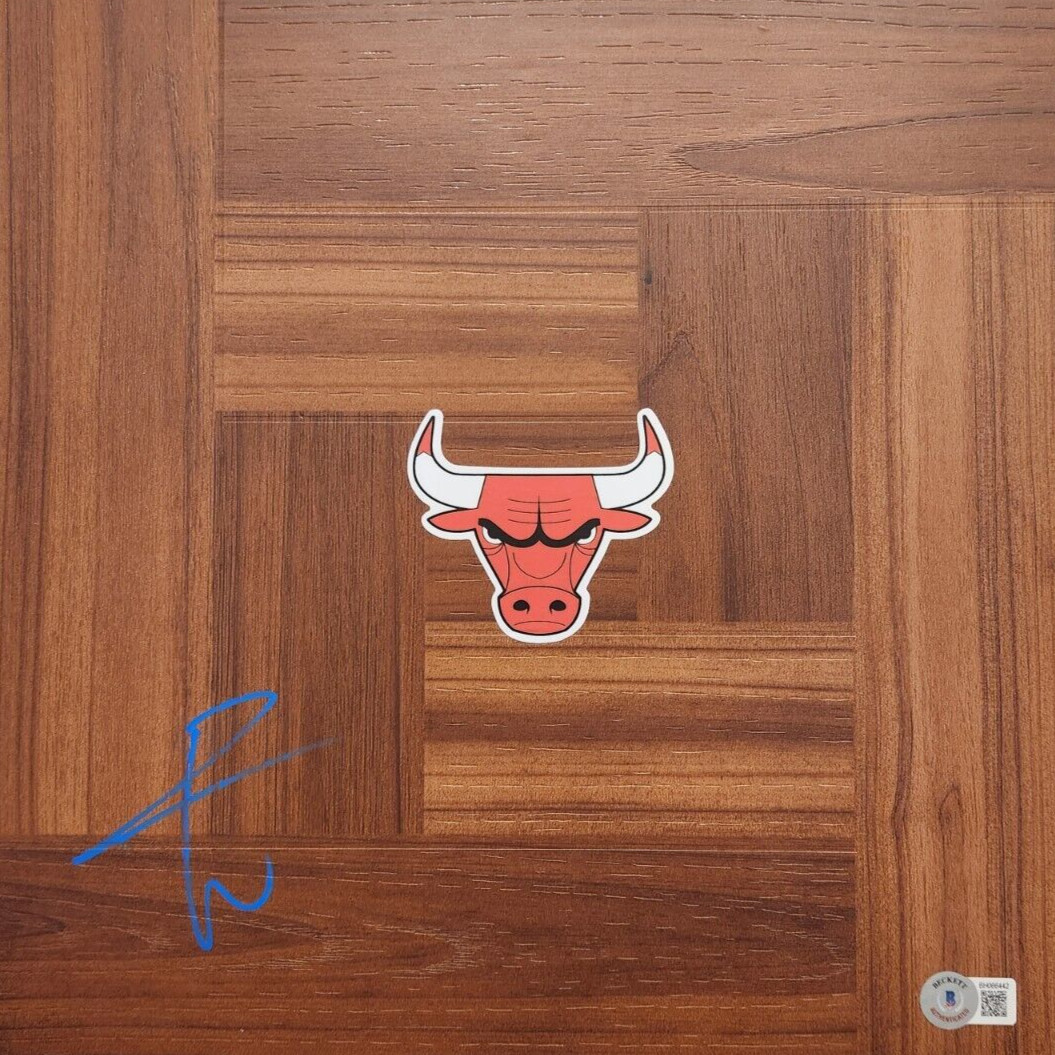 Patrick Williams Signed Floorboard w/ BAS COA #BH066442 Chicago Bulls Florida St