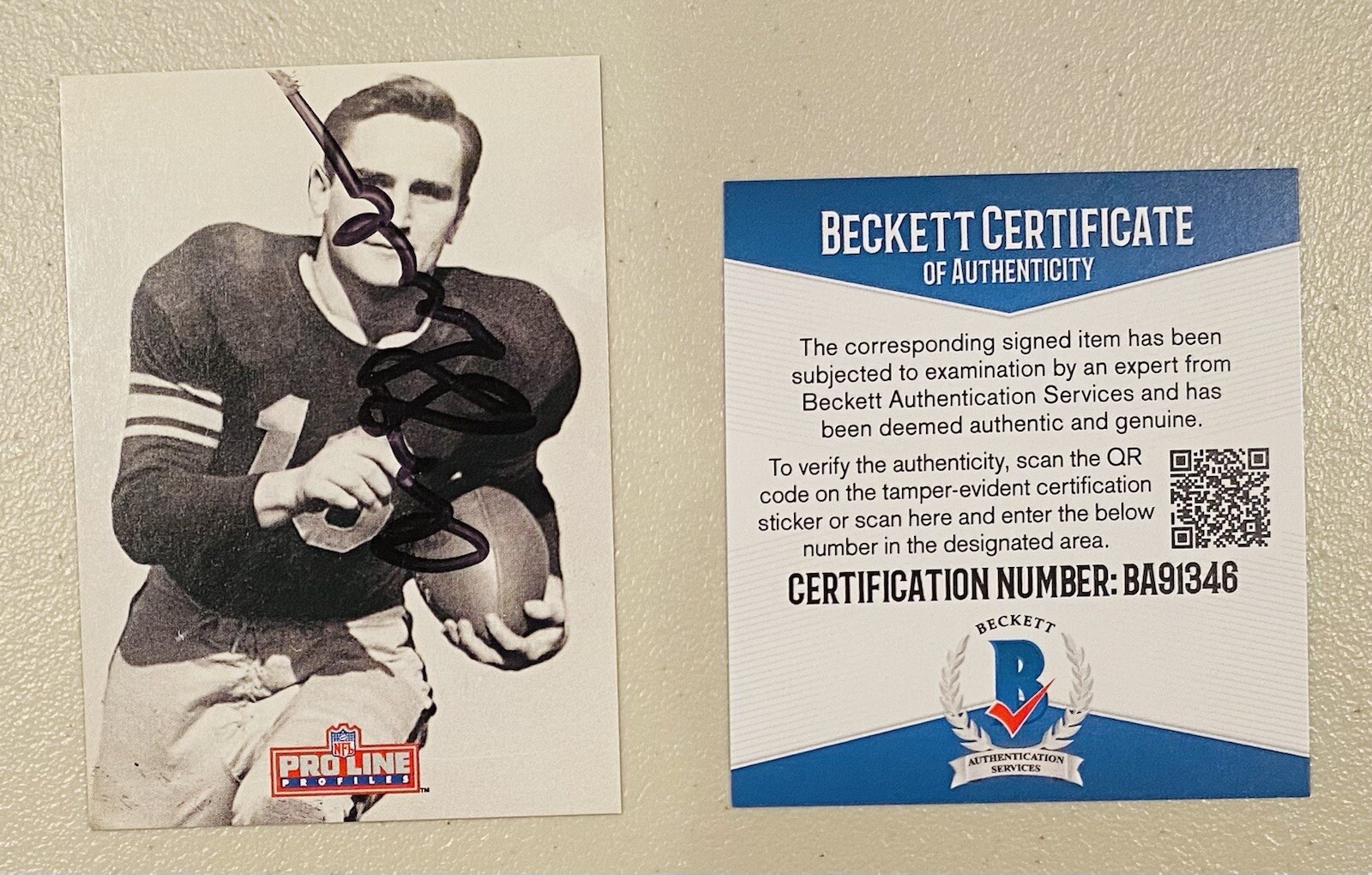 Don Shula Signed Autographed 1992 Pro Line Profiles Card #119 Beckett BAS Cert
