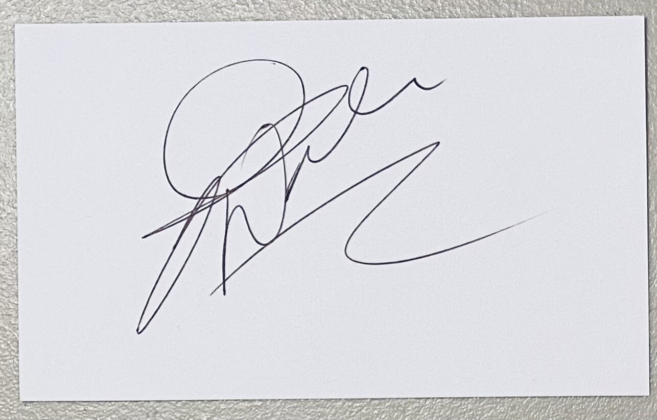 Paul Walker Signed Autographed 3x5 Card Full JSA Letter The Fast And The Furious
