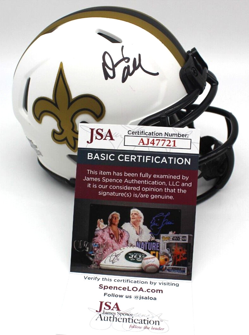 Dennis Allen Signed New Orleans Saints Mini Football Helmet w/JSA COA AJ47721
