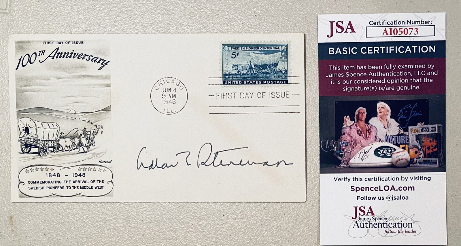Adlai Stevenson II Signed Autographed First Day Cover JSA Presidential Candidate
