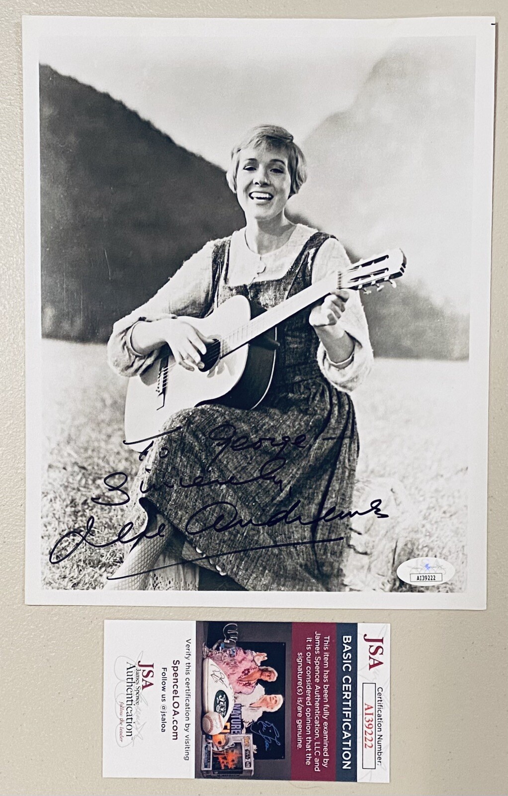 Julie Andrews Signed Autographed The Sound Of Music 8x10 Photo JSA Cert
