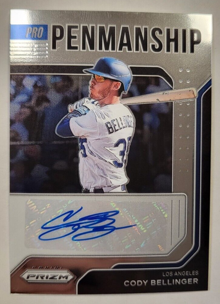 2022 PANINI PRIZM CODY BELLINGER AUTO PENMANSHIP PP-CB