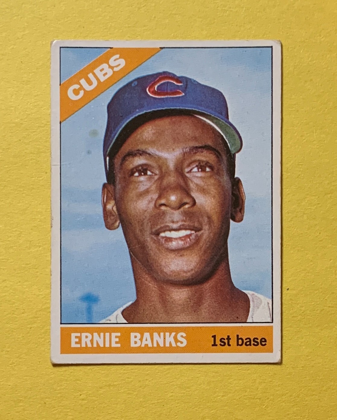 1966 TOPPS ERNIE BANKS #110 CUBS HOF