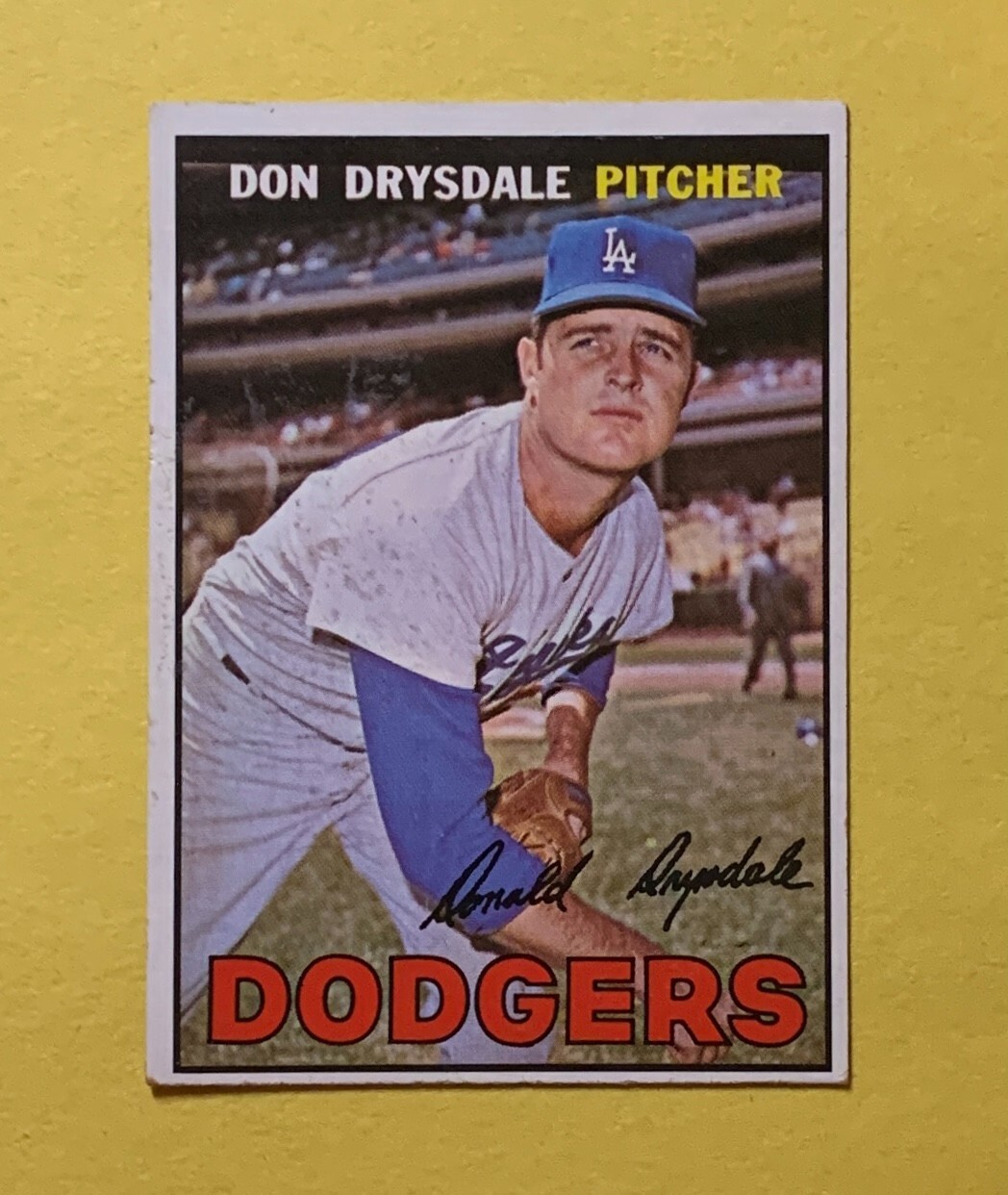 1967 TOPPS DON DRYSDALE #55 DODGERS HOF