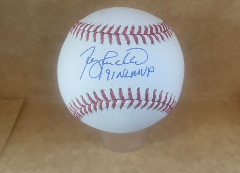 TERRY PENDLETON BRAVES 91 NL MVP SIGNED AUTO M.L. BASEBALL BECKETT AUTHENTICATED