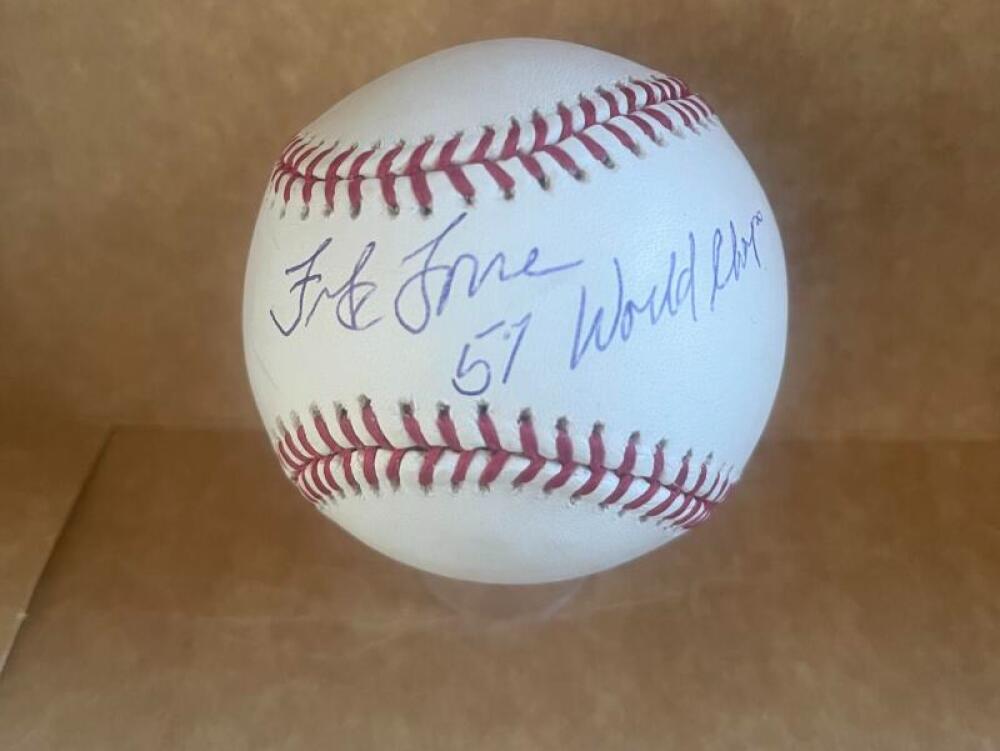 FRANK TORRE BRAVES 57 WORLD CHAMPS SIGNED AUTO M.L. BASEBALL BECKETT AUTHENTICAT