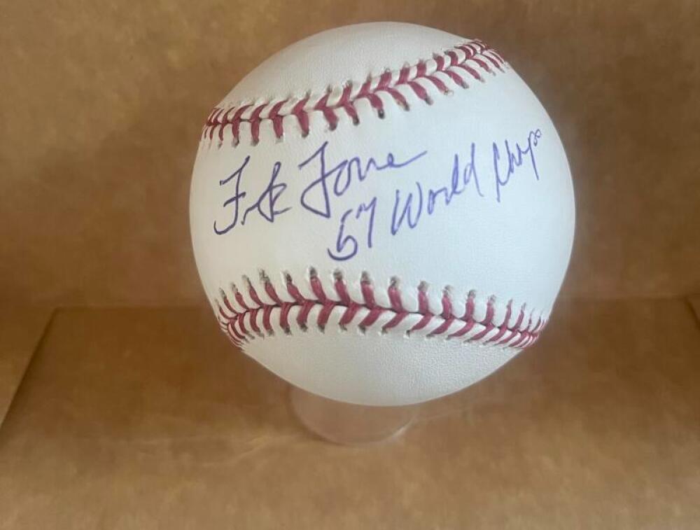 FRANK TORRE BRAVES 57 WORLD CHAMPS SIGNED AUTO M.L. BASEBALL BECKETT AUTHENTICAT