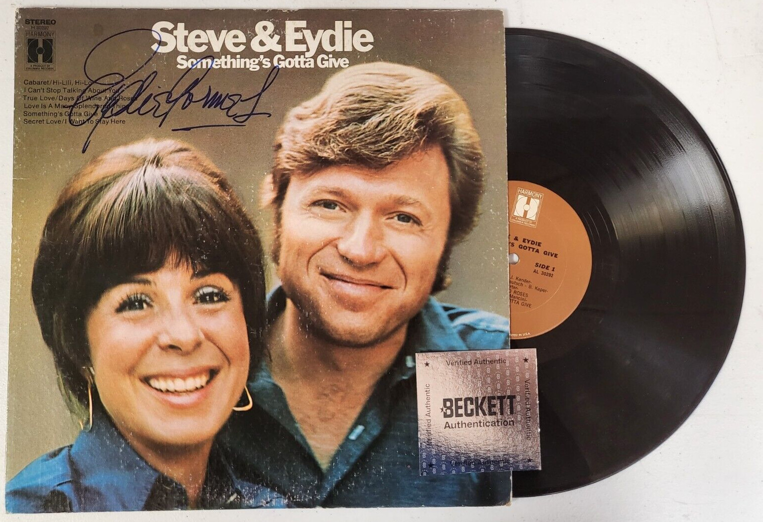 STEVE EYDIE SIGNED BY EYDIE AUTOGRAPHED RECORD ALBUM BECKETT AUTHENTIC