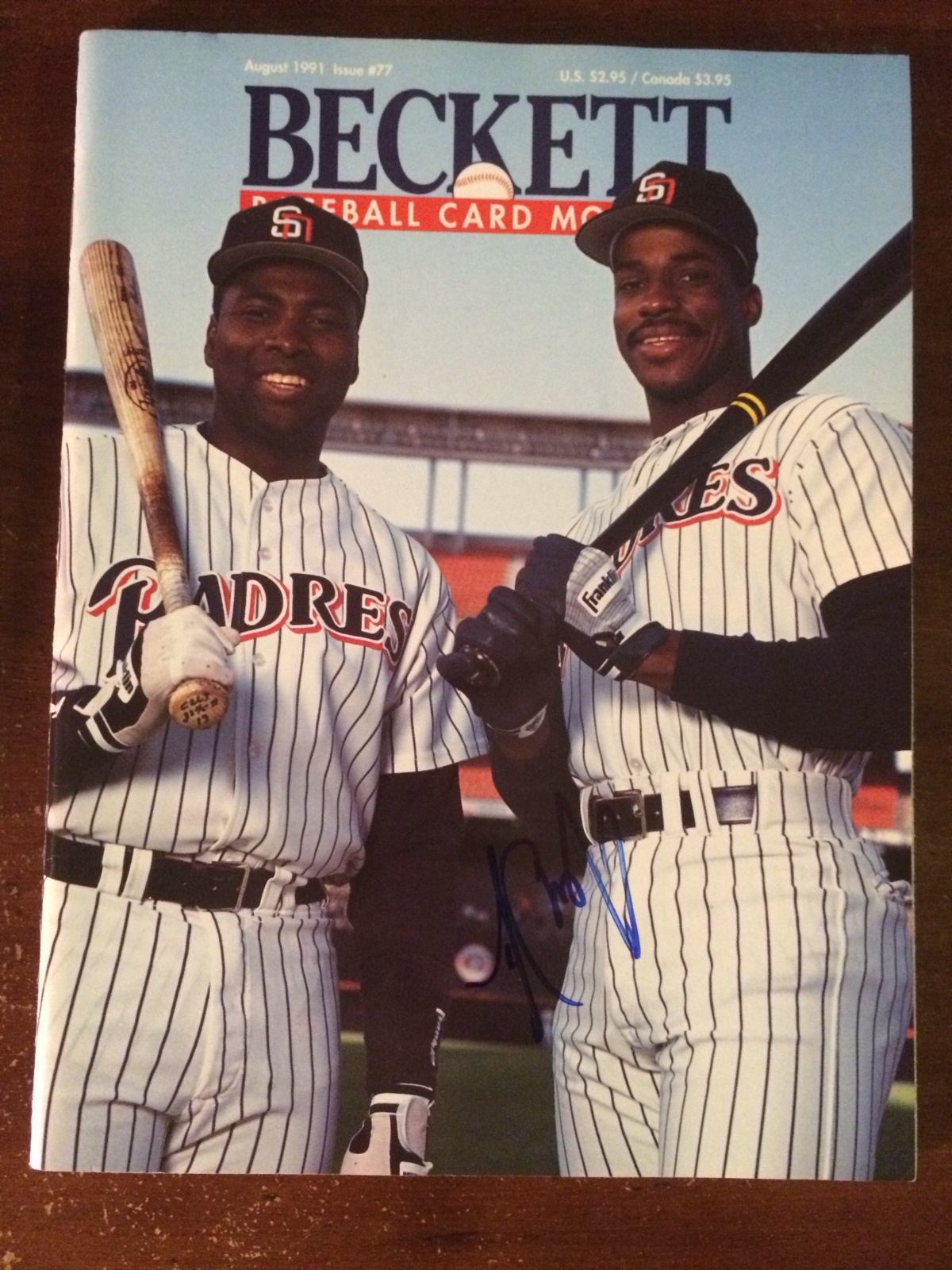 Fred McGriff Signed Beckett Magazine Blue Jays Cubs Braves Rays Padres
