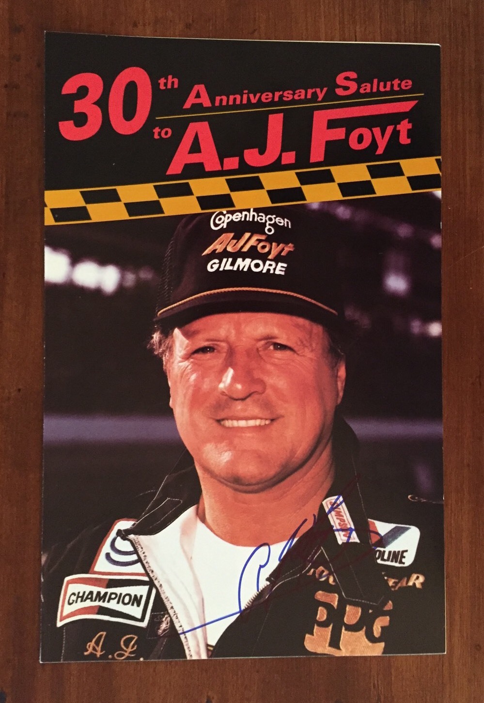 A J Foyt Signed Indy 500 Pamphlet Booklet Autographed Indianapolis
