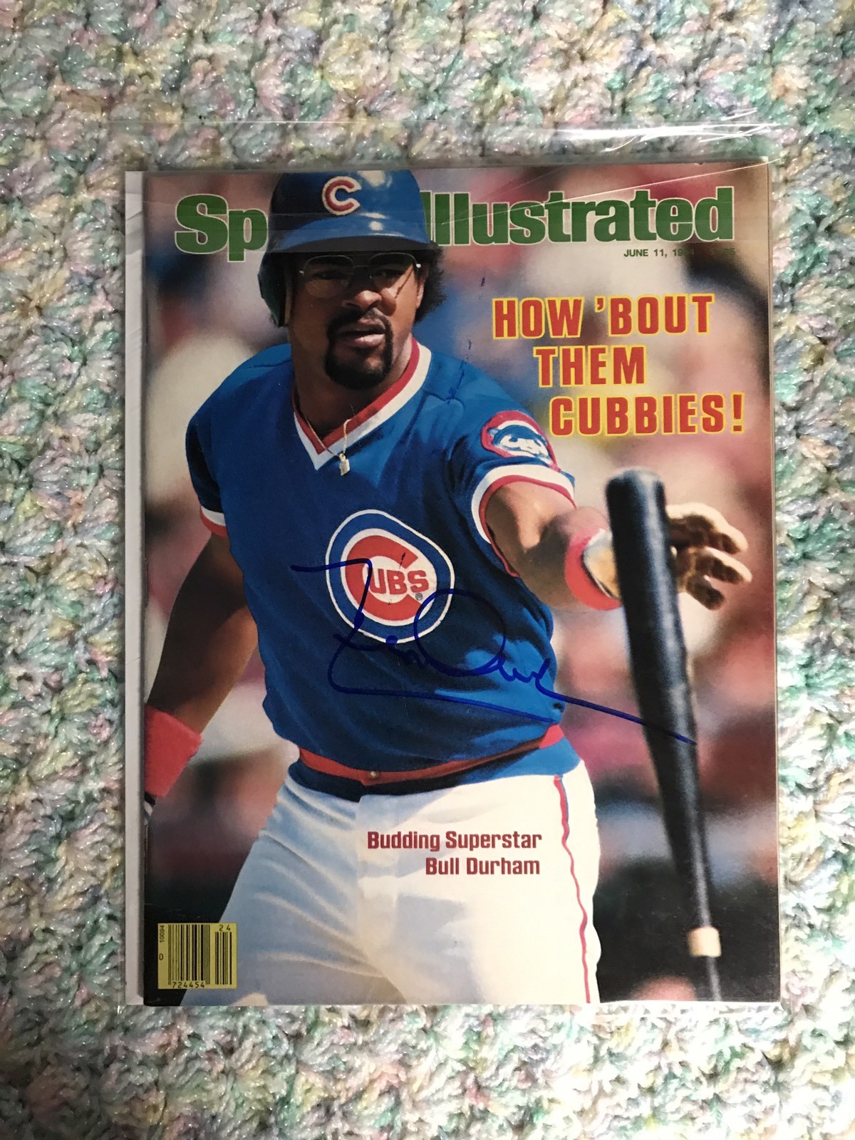 Leon Durham Signed Sports Illustrated Magazine Autographed
