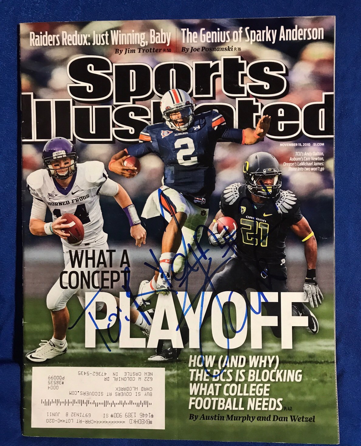 LaMichael James Signed Sports Illustrated Magazine Autographed Personalized
