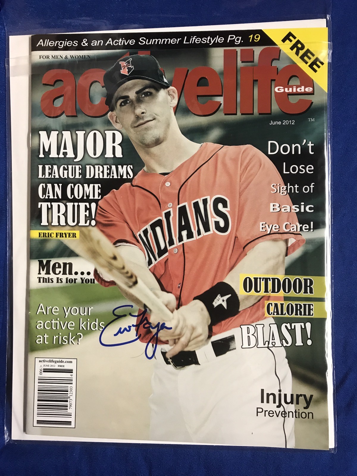 Eric Fryer Signed Magazine Autographed
