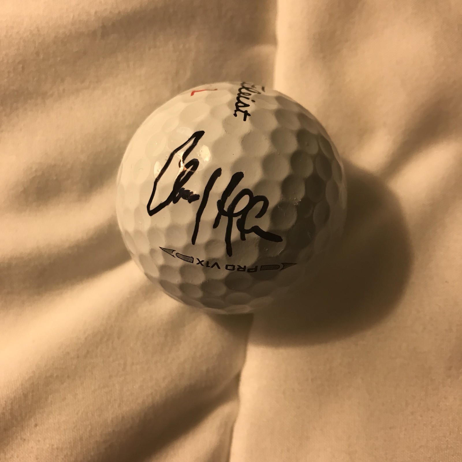 Charley Hoffman Signed Golf Ball Pga Tour Autographed Titleist

