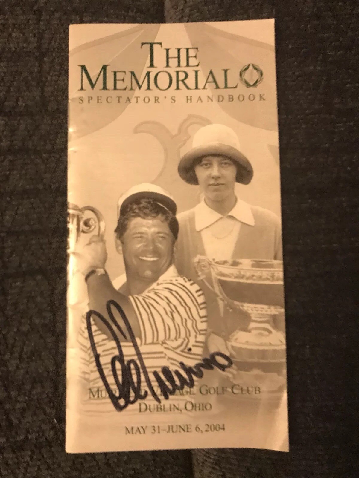 Lee Trevino Signed Pamphlet Autographed Guide Golf Memorial Tournament 2004
