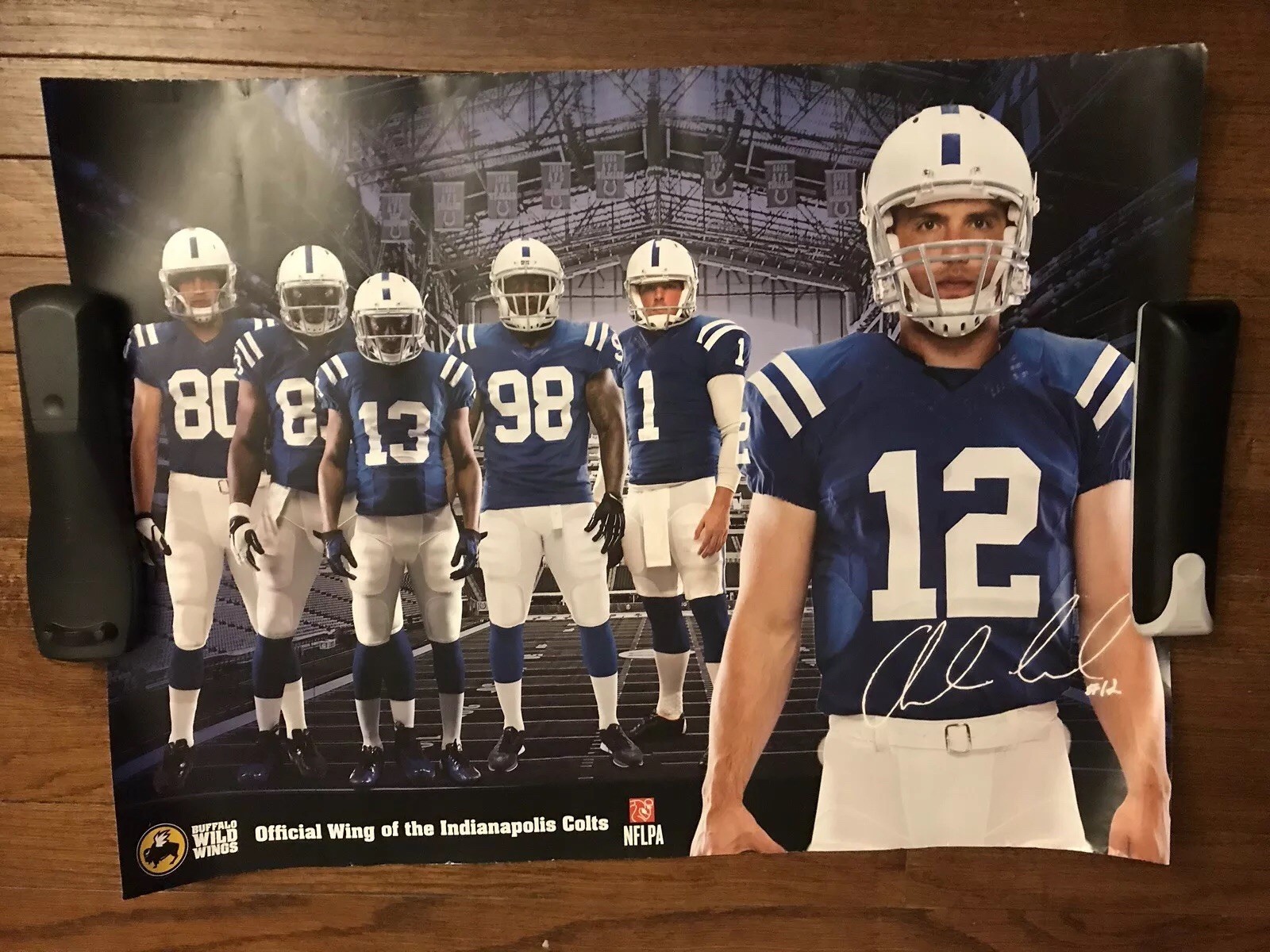 Andrew Luck Indianapolis Colts Poster Buffalo Wild Wings Not Signed
