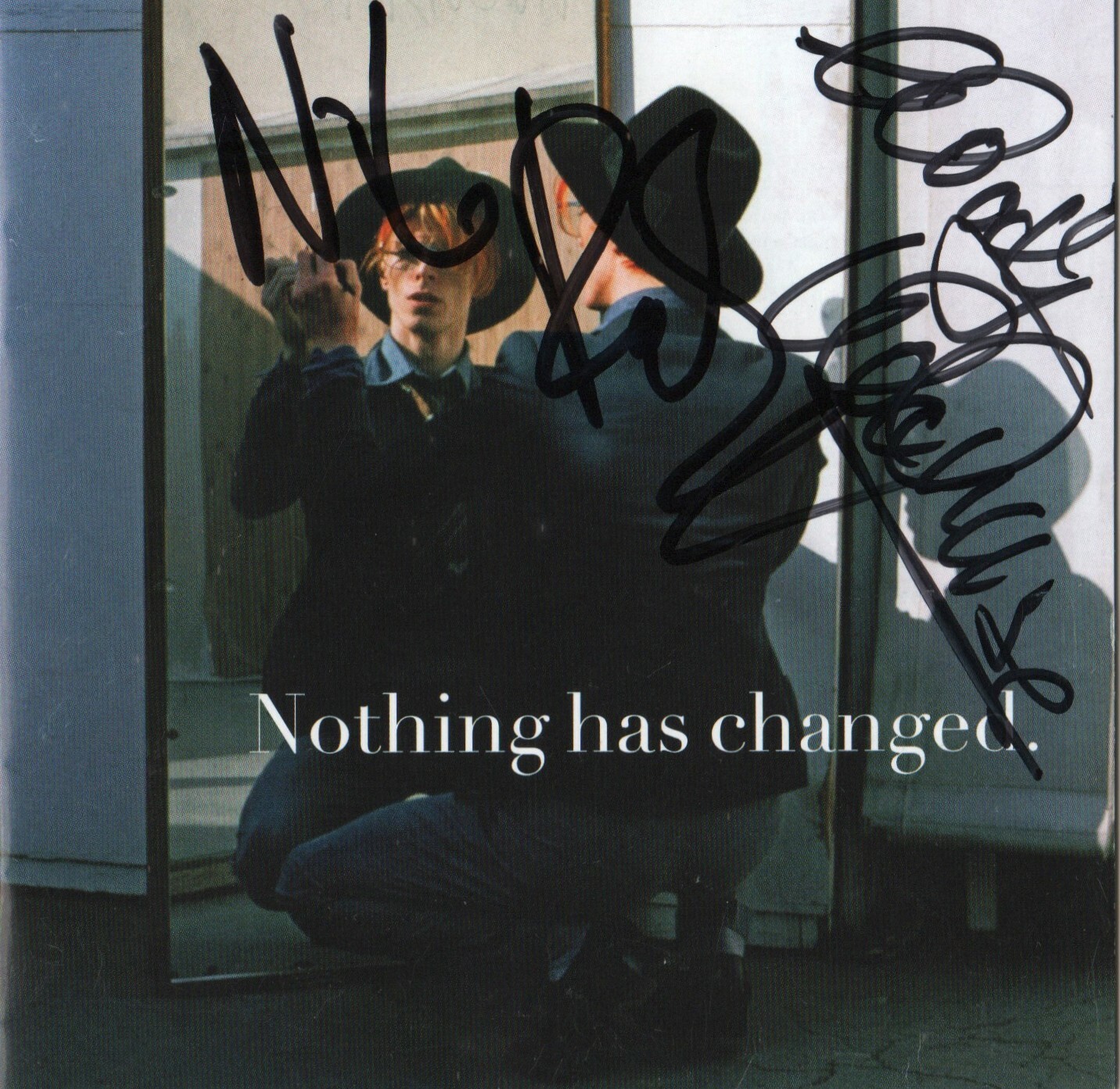 Mick Woodmansey & Nile Rodgers SIGNED David Bowie Nothing Has Changed CD COA
