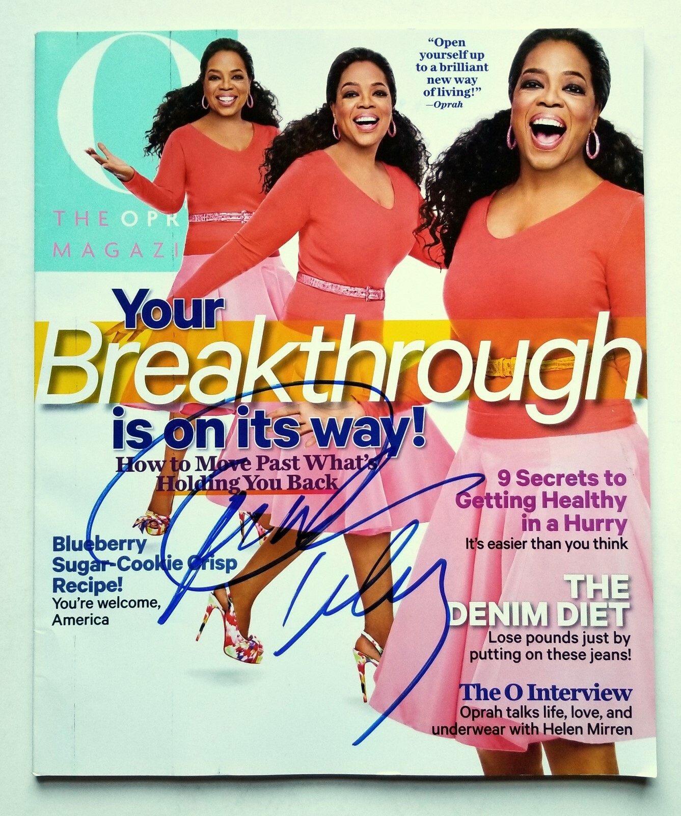 Oprah Winfrey REAL hand SIGNED 